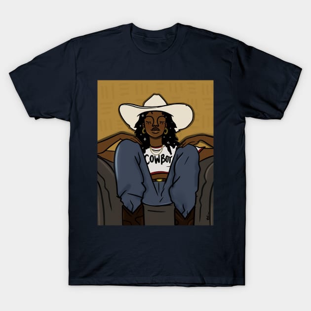 Cowboy T-Shirt by bananapeppersart